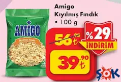 AMİGO KIYILMIŞ FINDIK 100 G